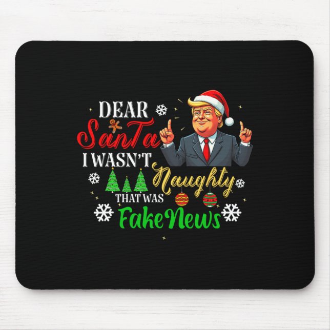 Christmas Trump Dear Santa Fake News Funny Xmas Me Musmatta (Framsidan)