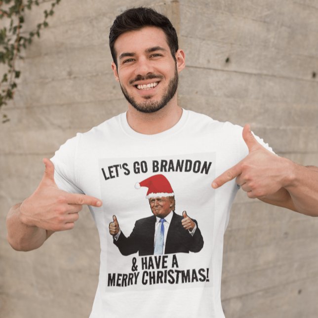 CHRISTMAS TRUMP LÅT OSS GO BRANDON T-SHIRTS TEES (Skapare uppladdad)