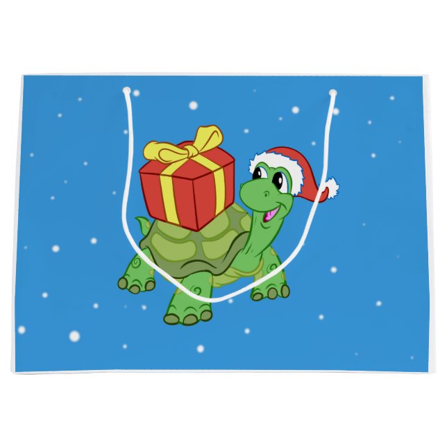 Christmas turtle with the gift (Framsidan)