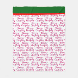 Christmas Typography  Fleecefilt
