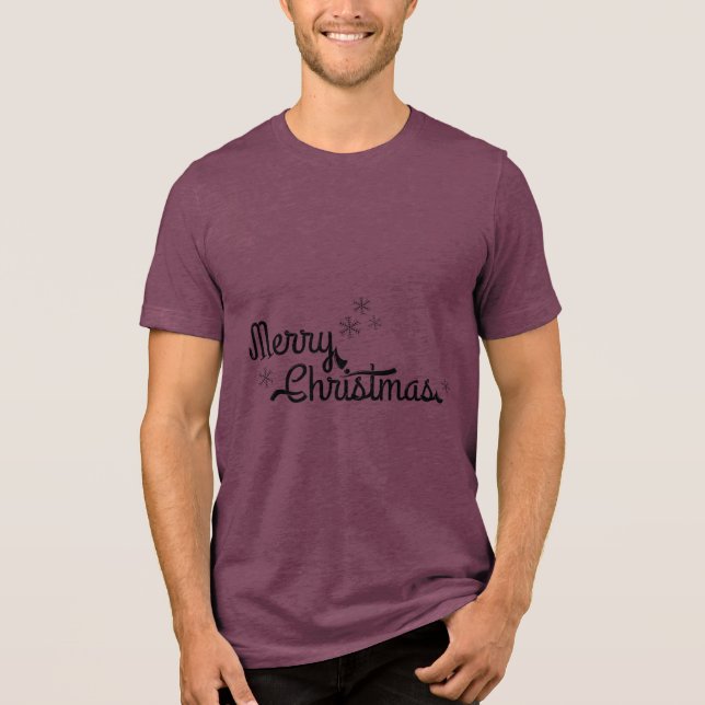 Christmas Typography Sayings T Shirt (Framsida)