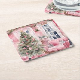 Christmas underlägg papper kvadrat