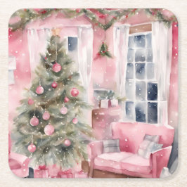 Christmas underlägg papper kvadrat