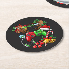 Christmas Underlägg Papper Rund