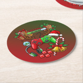 Christmas Underlägg Papper Rund