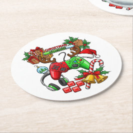 Christmas Underlägg Papper Rund