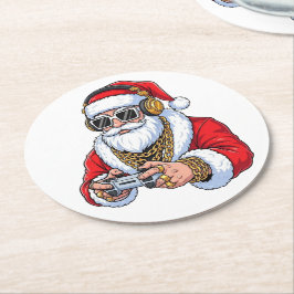 Christmas Underlägg Papper Rund