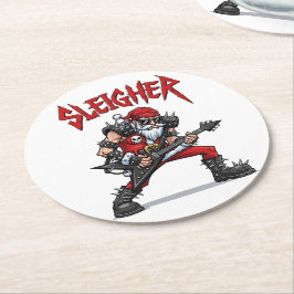 Christmas Underlägg Papper Rund