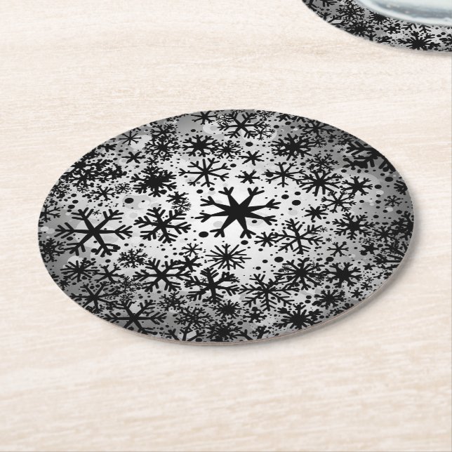 Christmas Underlägg Papper Rund (Vinklad)