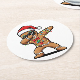 Christmas Underlägg Papper Rund