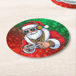 Christmas Underlägg Papper Rund