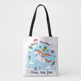 Christmas Unicorn Tygkasse