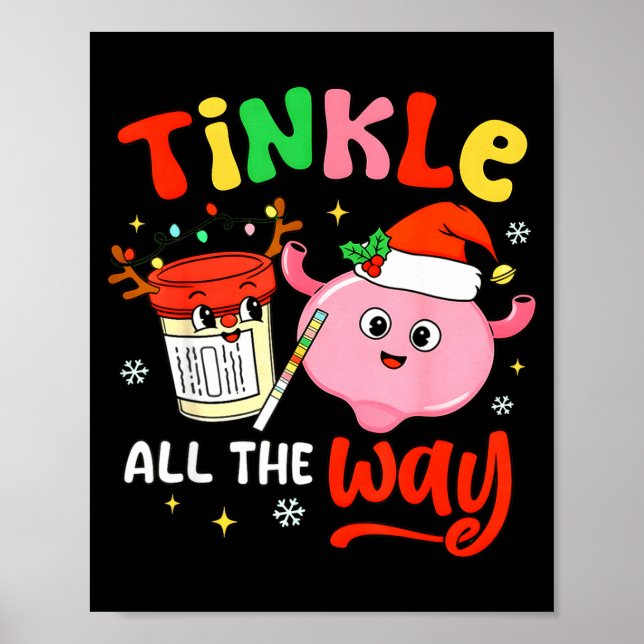 Christmas Urologist Nephrologist T Healthcare Work Poster (Framsidan)