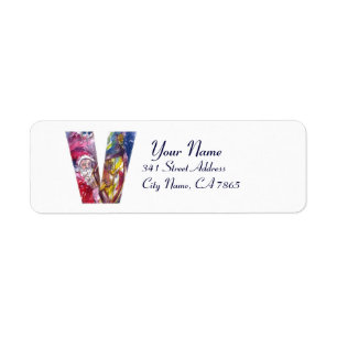 CHRISTMAS V BREV / SANTA PLAYP HARP RETURADRESS ETIKETT