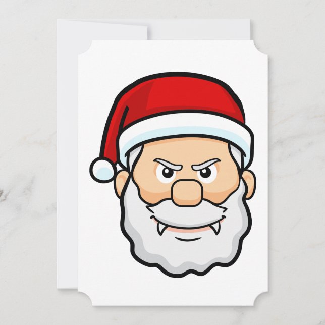 christmas vampre Santa Inbjudningar (Framsida)