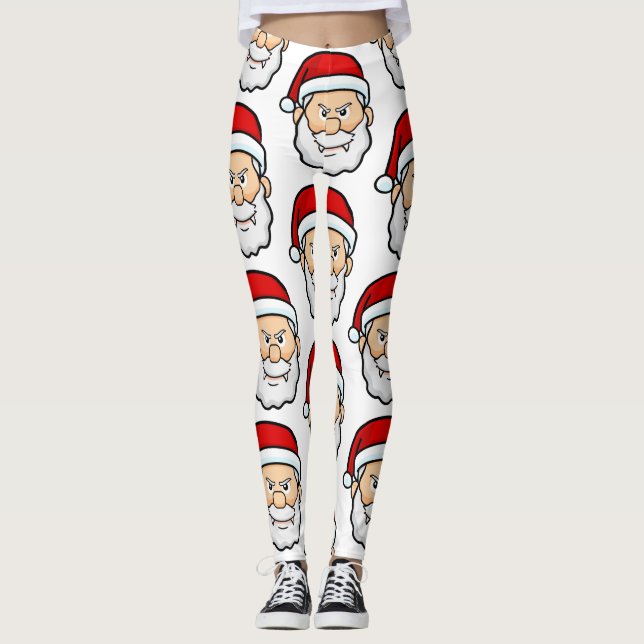 christmas vampre Santa Leggings (Framsida)