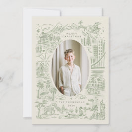 christmas värld runt | helgdag globetrotter julkort