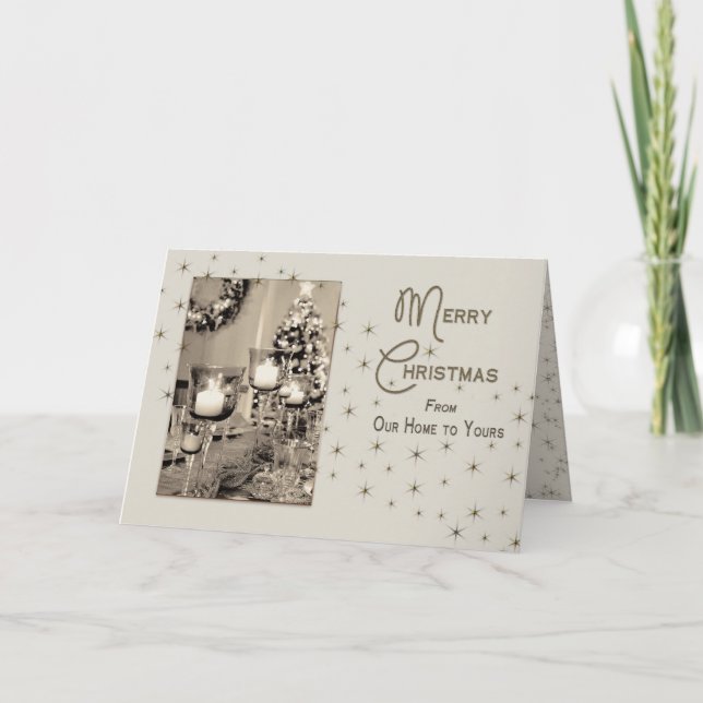 CHRISTMAS - vårt hem till dina - BEAUTIFULLT UNIQU Helgkort (Framsida)