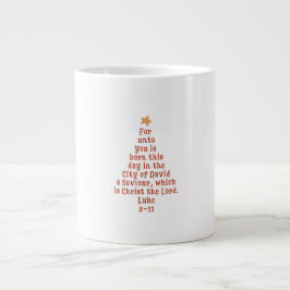 Christmas Verse Mug Luke 2:11 Jumbo Mugg