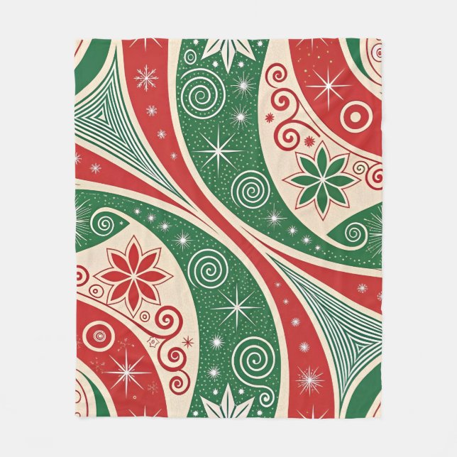 Christmas Vibes Fleecefilt (Framsidan)