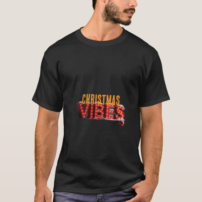 CHRISTMAS VIBES LOADING: PLEASE BE PATIENT T SHIRT (Framsida)