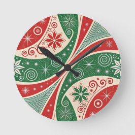 Christmas Vibes Rund Klocka