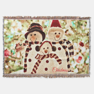 Christmas Vibes Snowman Celebration Filt