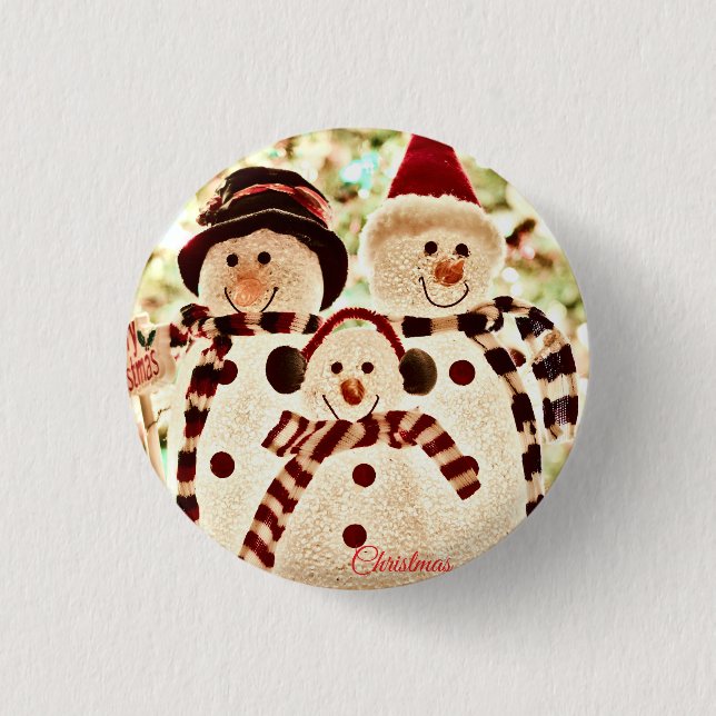 Christmas Vibes Snowman Celebration Knapp (Framsida)
