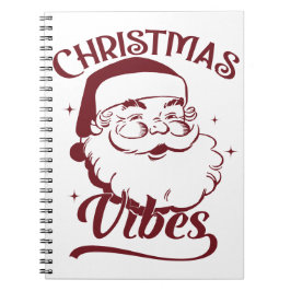 Christmas Vibes Vintage Design Anteckningsbok