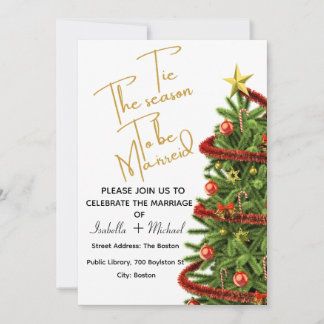 Christmas Wedding Invitation,Winter Wedding Inbjudningar