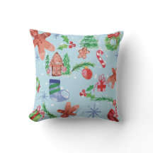 Christmas Whimsey on Blue