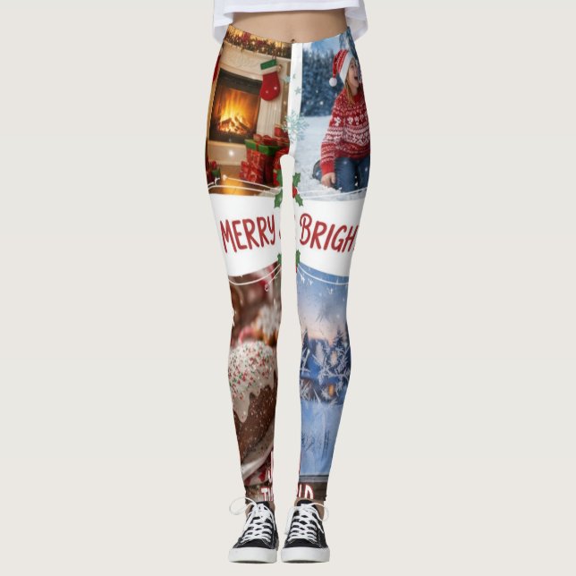 Christmas & Winter Collage Leggings (Framsida)