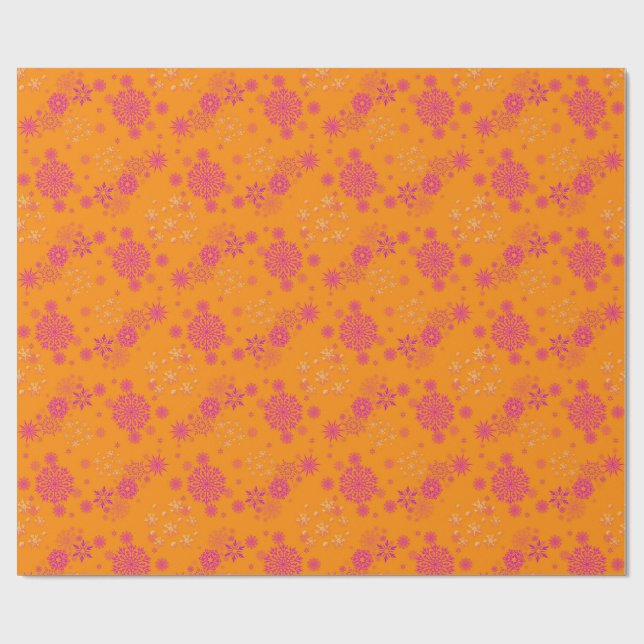 Christmas Winter Hanukkah Snowflake design  Presentpapper (Platt)