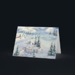 CHRISTMAS WINTER SCENE by SHARON SHARPE Helgkort<br><div class="desc">CHRISTMAS WINTER SCENE från en ursprunglig vattenfärg av SHARON SHARPE</div>