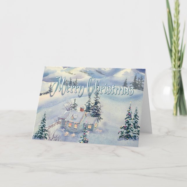 CHRISTMAS WINTER SCENE by SHARON SHARPE Helgkort (Framsida)