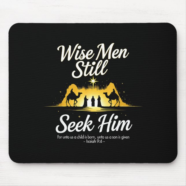 Christmas Wise Men Still Seek Him 3 Kings Religiou Musmatta (Framsidan)