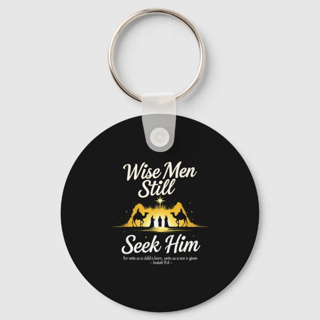 Christmas Wise Men Still Seek Him 3 Kings Religiou Nyckelring (Framsida)