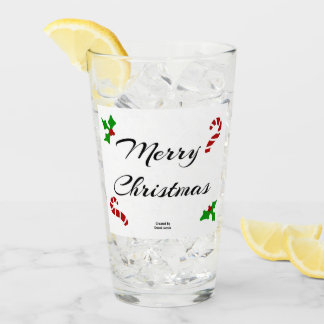 Christmas Wishes Glass Tumbler Glaskopp