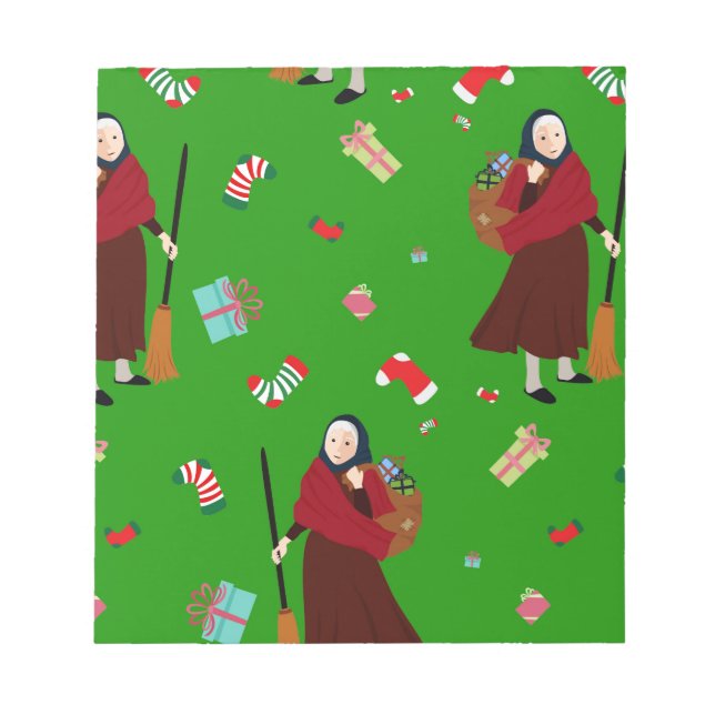 christmas witch Befana Anteckningsblock (Framsida)