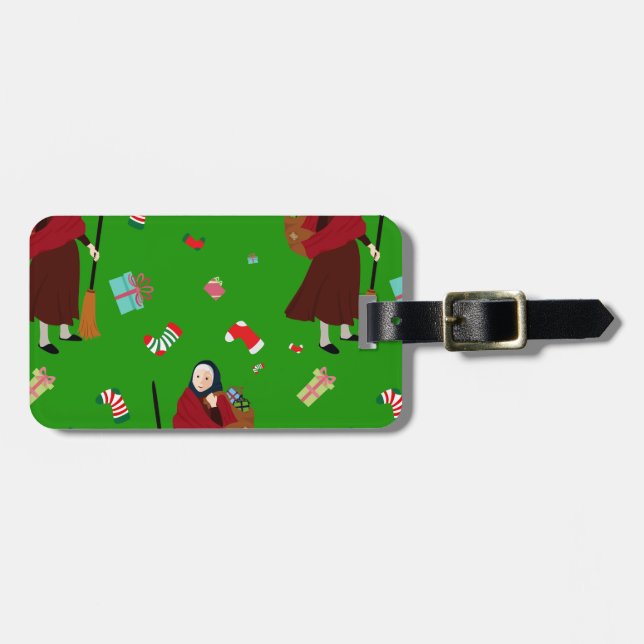 christmas witch Befana Bagagebricka (Horisontell Framsida)