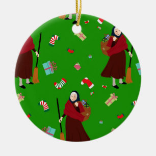 christmas witch Befana Julgransprydnad Keramik