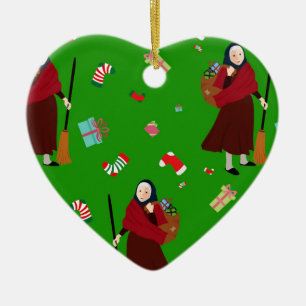 christmas witch Befana Julgransprydnad Keramik