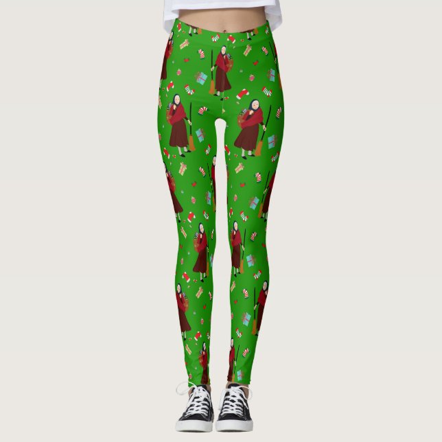 christmas Witch Befana leggings (Framsida)