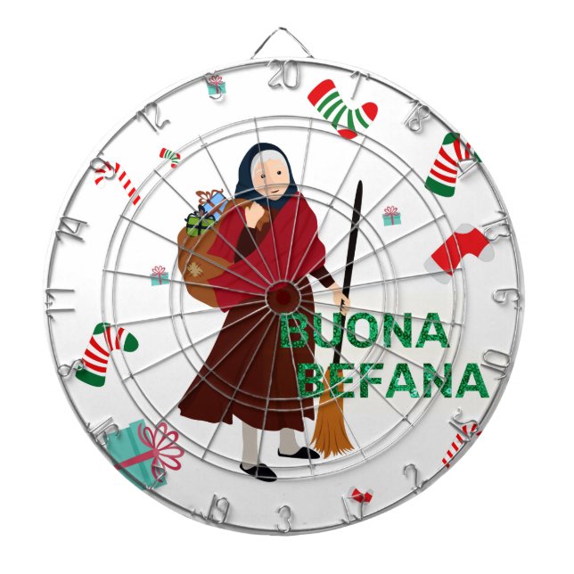 christmas Witch buona Befana Darttavla (Framsidan)