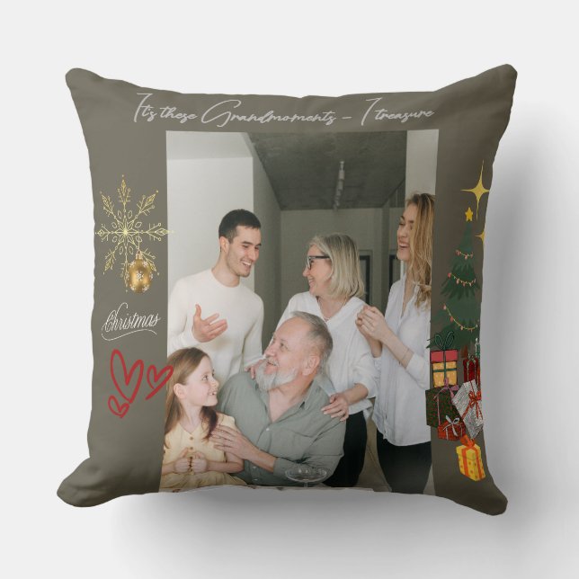 Christmas With Grandparents Kudde (Framsida)