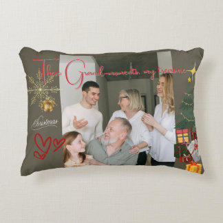 Christmas With Grandparents Prydnadskudde