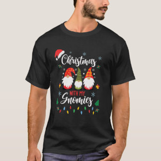 Christmas With My Gnomies Funny Family Christmas T Shirt