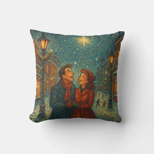 Christmas Wonder Throw Pillow Kudde (Framsida)