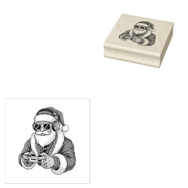 Christmas Wood Art Stamp Stämpel (Stämplad)