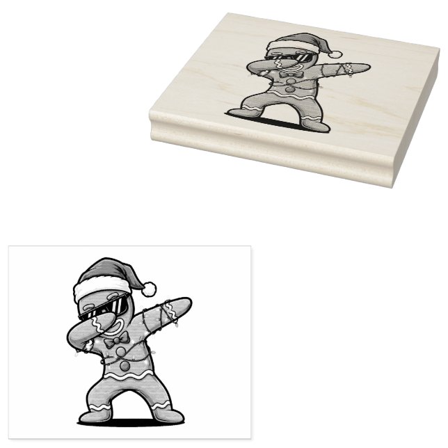 Christmas Wood Art Stamp Stämpel (Stämplad)